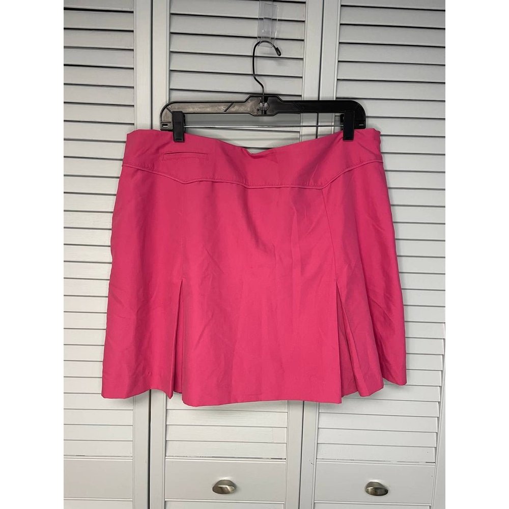 Izod golf bubble gum pink side zip skort w/pockets women's size 16